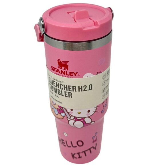 Stanley Hello Kitty Quencher H2.0 Tumbler 30oz Pink - Picture 4 of 4